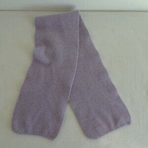 Vintage Angora and Lambs Wool Scarf 6.5” x 36” Purple Lilac Soft